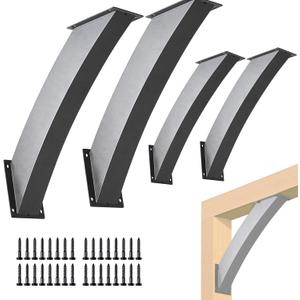 4 PCS 45 Degree Angle Support Brackets,Pergola Kit Heavy Duty Connector,Heavy Duty 4''x4'' (Actual: 3.2''x3.2''),for Wooden Structures Support for Gazebos,Tree Houses,Cabins and Patios