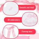 Pink Bow High Chair Banner, Happy Birthday Decorations for Girls, Bow Floral Garland for Party Decor Photo Props
