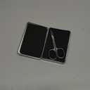 BEZOX Nail Scissors with Sharp Curved Blade - Nail Maintenance Toenail and Fingernail Scissor with Ergonomic Design for Men & Women (Shiny Silver)