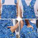 Festival Overalls for Women Cute Jumpsuits Shorts Romper Fashion Bibs Coveralls (Large, Blue-5)