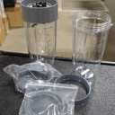 7 Pieces nutribullet Blender Cups & Blade Replacement Set 32oz Huge Cup with 1 Flip-Top To-Go Lid and 1 Lid Ring & Premium Extractor Blade with Compatible with NutriBullet 600w/900w Blender