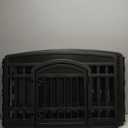 IRIS USA 24" 4-Panel Dog Playpen with Door, 35 x 35 x 24, Puppy Playpen, Dog Play Pen Indoors, Pet Fence, Puppies/Small Dogs, Black