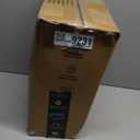 18x18x3 Inch Outdoor Square Corner Chair Cushions with Ties Set of 2, Water&Fade Resistant Thick Seat Cushion Pads for Garden Patio Dining Porch Furniture - Black Ivory Striped