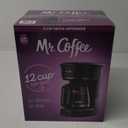 Mr. Coffee 12-Cup Switch Coffee Maker Black: Electric Drip Coffee Machine, 60 oz Capacity, Dishwasher-Safe Parts