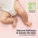 2-Pack Waterproof Crib Sheets for Boys, Girls - 52x28 Fitted Organic Cotton Baby Crib Sheets, Toddler Mattress Protector Cover, Washable, Soft & Durable Baby Bedding Essentials (Mist Rose)