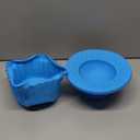 Giant Cupcake Molds,Dishwasher Safe Big Top Silicone Cupcake Molds,Non-Stick Jumbo Caupcake Bake sets for Easy Cake Decorating and DIY Bake tools(3 pack) (Blue)