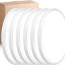 Dimmable 15.8 Inch LED Flush Mount Ceiling Light, 32W, 3480LM, 2700K/3000K/4000K/5000K/6000K CCT Selectable,LED Round Flat Panel Light Dimmable from 5% to 100% for Bedroom,Kitchen,Hallway, White 6PK