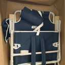 SUN'Y Escapes Portable Backpack Beach Chair for Adults - Nautical Navy