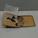 Skull Death's-Head Hawkmoth Shower Curtain Hooks Rings,12Pcs Dead Moth with Skull Face Halloween Rustproof Metal Shower Rings,Gothic Style Insect Theme Home Bathroom Decor (Black)