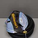 Continental Premium Garden Black Heavy Duty Cold Water Garden Hose, 5/8in Inside Diameter x 50ft Length, Male x Female Garden Hose Thread