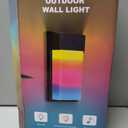 OIYN Smart Outdoor Wall Light, RGBWW LED Porch Light with 30 Scene Modes, 1500LM, IP65 Waterproof, DIY Color-Changing Wall Lamp for Garden, Patio, Christmas and Holiday Decorations 1 Pack