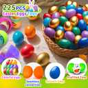 225Pack Prefilled Easter Eggs with Toys Inside for Easter Egg Hunting Basket Stuffers, Surprise Plastic Eggs Filled with Bulk Toys, Easter Party Supplies Gifts Classroom Prize for Kids