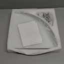 Bathroom Shelves, Glass Shelf Wall Mounted Glass Corner Shower Shelf with Aluminum Rail for Bathroom (2 Packs) (Light Silver)