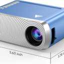 Mini Projector with WiFi and Bluetooth, Portable Movie Projector for iPhone, 1080P Supports with 3W Speaker, for Outdoor Home Theater, Compatible with iOS/Android/PC/TV Stick/HDMI