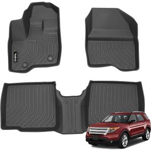 Floor Mats for Ford Explorer 2011-2014 7 Passenger Bench Seat 2 Row