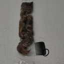 REECHO Hair Extensions, 4PCS Clip in Hair Extensions HE001 Natural Soft Synthetic Hairpieces for Women, Light Brown with Blonde Highlights