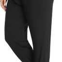 ZERDOCEAN Women's Plus Size Casual Lounge Yoga Pants Comfy Relaxed Joggers Pants Drawstring with Pockets
