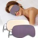 Sleeping Mask 2 Pack, Warm, Cool Double-Sided Use of Sleep Mask, Super Soft Blindfold with Adjustable Strap, Block Out Light, Comfort Sleep Eye Mask for Travel Meditation Nap