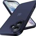 for iPhone 17 Case, [Ribbed Non-Slip Sides] [Military-Grade Drop Protection] [Full Camera Protection] Anti-Yellow Soft-Touch Shockproof Slim Phone Case for iPhone 17, TitaniumBlue