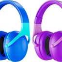 ProCase 2 Pack Noise Cancelling Headphones for Kids, Kids Ear Protection for Monster Jam Truck, Hearing Protection Noise Reduction Earmuffs for Sensory Autism Toddler Children -Purple & Indigo