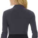Rekucci Women's Chic Soft Knit Stretch Bolero Shrug with Ruched Sleeves (Gray, L)