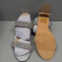 DREAM PAIRS Women's Two Braided Strap Low Heels for Women Open Toe Block Chunky Heels Sandals Holiday Party Wedding Dress Pumps Shoes ,8.5