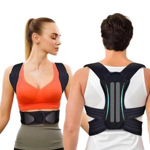 Posture Corrector, Back Brace for Women and Man, Soft and Comfortable, Breathable Mesh (Black, Large)