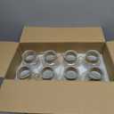 12 Flask Glass Bud Vases for Centerpieces, 5.6 H Transparent Centerpiece Vases for Wedding Bridal Shower Birthday Party Baby Shower Table Decorations Home Decor