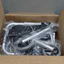 Folding Narrow Walkers for Seniors, Adjustable Width & Height, Standard Walkers with Basket, 2 Skis, 5 Front Wheels, Lightweight Walkers for Elderly & Disabled, Thickened Aluminum Adult Walker