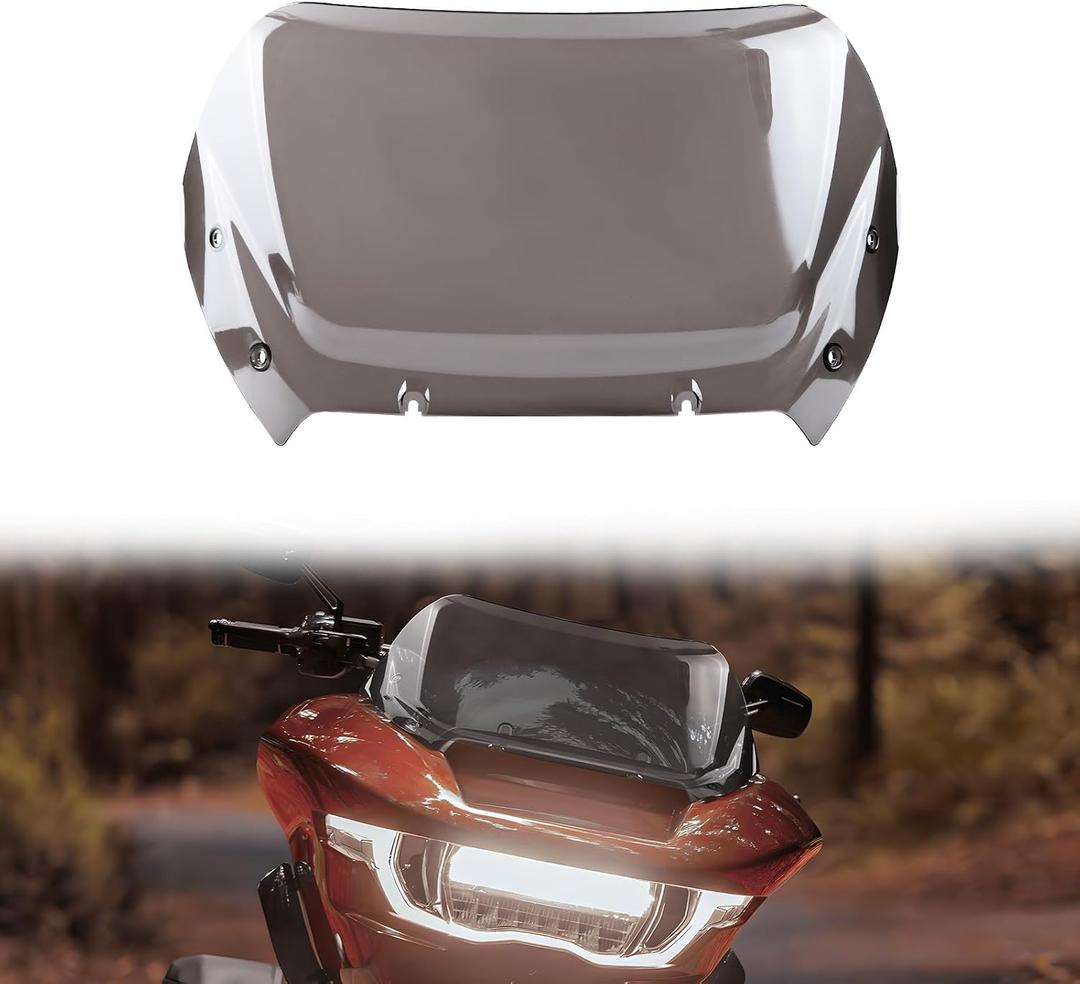 10" Windshield for Harley Road Glide 2024-up, Dark Tinted Wind Shield Windscreen Air Deflector for Harley CVO Road Glide FLTRXSE 2023-2026,FLTRX and FLTRXSTSE 2024-2026 Accessories