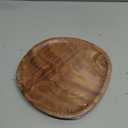 SOFE Small Round Wood Tray 9 Inch, Kitchen Mini Charcuterie Boards, Walnut Wooden Plates for Food, Bread, Cheese, Snack. Dessert, Wooden Serving Tray Home Decor, Tea/Coffee Table Tray (Classic Brown)