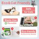 Necoichi Purrfection Neat & Easy Cat Hair Pet Hair Remover, Textured microfibers Trap Fur & lint Fast, Made in Japan