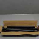 Black Shower Curtain Rod 31 to 92 Inch,1 Inch Diameter Adjustable Spring Tension Stainless Steel Telescoping Rod,Easy Install,No Rust