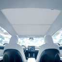 Tesla Model Y Sunshade Roof, Magshade for Model Y to Block UV and Keep Cooling, Magnetical Foldable Sunshade for Glass Roof 2024 2023 2022 2021
