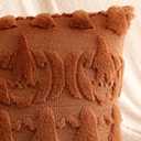 2 x Artscope Halloween Pillow Covers 12 x 20 Set of 2 Decorative Ghost Holiday Pumpkin Throw Pillow Cases Soft Plush Faux Fur Couch Cushion Case for Farmhouse Halloween Sofa Bed Room Home Decor-Rust