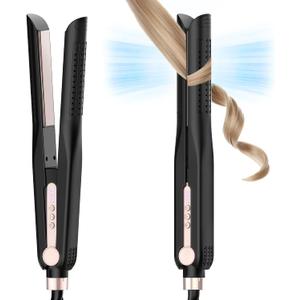 SKIMI Airflow Styler Curling Iron, Professional Titanium Flat Iron, for Hair Straightener and Curler.