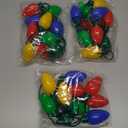 JOYIN 3 Packs Christmas Necklace LED Light Up Necklaces 9 Bulbs LED Holiday Party Favor Costume Accessories for Christmas Xmas Favor Party Supply