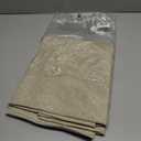 Hiasan Round Linen Tablecloth 60 Inch - Table Cloth Round Tablecloth Wrinkle and Stain Resistant Washable Polyester Fabric for Dining Room Kitchen Party, Beige
