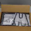 2 Pack Pots and Pans Organizer Under Cabinet, 22" Deep Expandable Pull Out Pot Lid Organizer and Storage with 10 Adjustable Dividers No Drill Pot and Pan Holder Rack with Handle Bracket(Black)