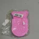Professional Massage Mitts, Silicone Body Exfoliating Gloves, Two-sided Gentle Skin Care Tool, Anti Cellulite Lymphatic Drainage, Back Scrubber (Pink)