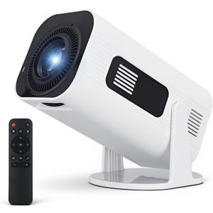 Mini Projector with Wifi and Bluetooth: Support 4K 1080P Portable Movie Projector Built-in Apps & Speaker - Auto Keystone Correction - 270 Rotatable Video Projector for Bedroom Home Theater