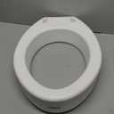 Carex Elongated Hinged Toilet Seat Riser, Adds 3.5 Inches of Height to Toilet, 300 Pound Weight Capacity, Raised Toilet Seat