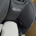 Graco Slimfit 3-in-1 Convertible Car Seat, Slim Car Seat with Space-Saving Design, Highback Booster Seat with 10-Position Headrest, Rear Facing and Forward Facing Carseat, Darcie; (Date of Manufacture 2025/07/21)