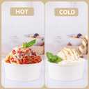 200 Count 5 OZ Disposable White Ice Cream Cups Medium Hot and Cold To Go Cups Paper Cup Takeout Food Container