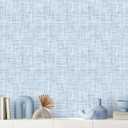 Light Blue Grasscloth Wallpaper Peel and Stick Wallpaper Texture Contact Paper 17.3"x120" Vintage Removable Waterproof Wall Paper for Room Walls Cabinets Furniture Drawers Desk