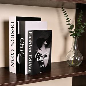 Decorative Storage Books for Home Decor, Set of 3 Stylish Boxes Enhance Your Coffee Table, Bookshelf or Mantel Decor, Photo Storage and as a Keepsake Box