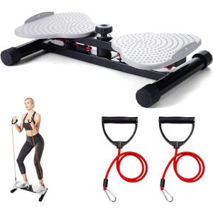 Ab Twister Board,300 lbs Capacity,Slim Waist and Core Ab Exercise,Foot Massage Design,Noiseless Home Gym Exercise (Grey)