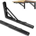 Folding Shelf Brackets 22 inch,Folding Brackets Heavy Duty Max.Load 410lb,DIY Space Saving Wall Mounted Folding Table,Pack of 2