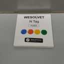 Air Tracking Tags-4 Pack Android, Android Tracker Tags, Work with Google's Find Hub App, Bluetooth Smart Tracking Tag, Item Finder Tracker for Keys, Wallet, Suitcases (Multi-Coloured)