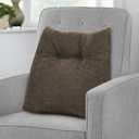 Shinnwa Lumbar Support Pillow for Office Chair, Memory Foam Back Support Pillow for Back Pain Relief, Car, Chair and Couch, 15x17.5x4.5in, Brown